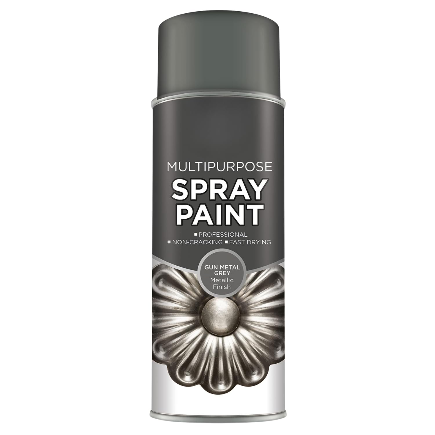Inspired Essentials Gun Metal Grey - 151 All Purpose Aerosol Spray Paint 400Ml Quick Drying Spray, Fast Dry And Excellent Coverage For Metal, Wood, Plastic And More (1, )
