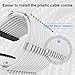 immagine 1One enjoy PSU Personalizzato Prolunga Cavo Alimentatore, Cavi Sleeve Bianchi, Sleeved Cables, Cavo ATX EPS PCI-E con pettini, 30 CM
