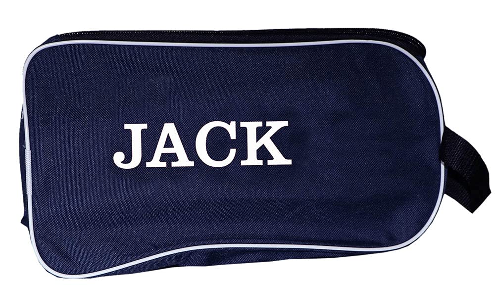 Personalized SPORT Football Boot Bag,Shoes bag, School, Sports, PE (Navy_with_Name_only)-picture-31