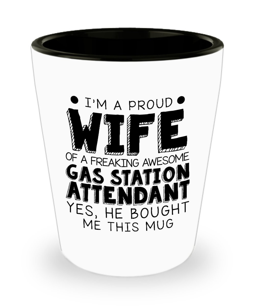 Mother's Day Funny Gifts for Proud Wives, Birthday Unique Gifts from Men, Awesome Gas Station Attendant Gifts