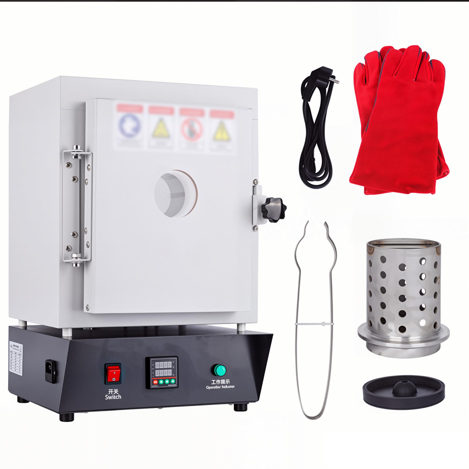 Elektryczny piec do spiekania 1500 W, piec wysokotemperaturowy 1150℃