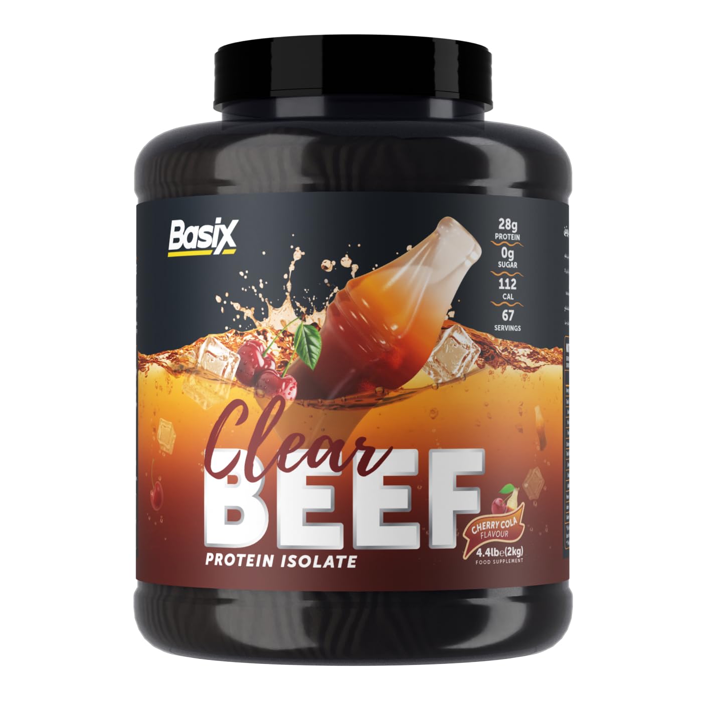 BASIX CLEAR BEEF PROTEIN ISOLATE CHERRY COLA 4.4LB