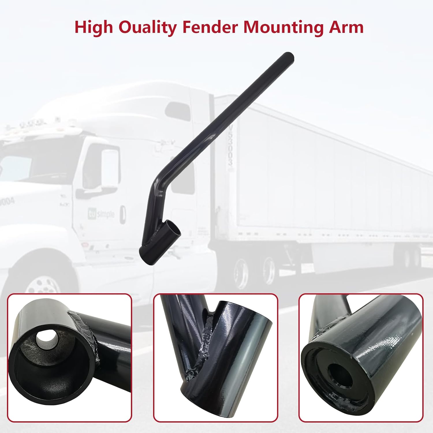 8591000 Fender Mounting Bracket Mount Kit Fit for 19.5"-24.5" Dual Dump Flatbed Rear Wheels Semi Trailers Trucks 8590195 8590245 Poly Fender