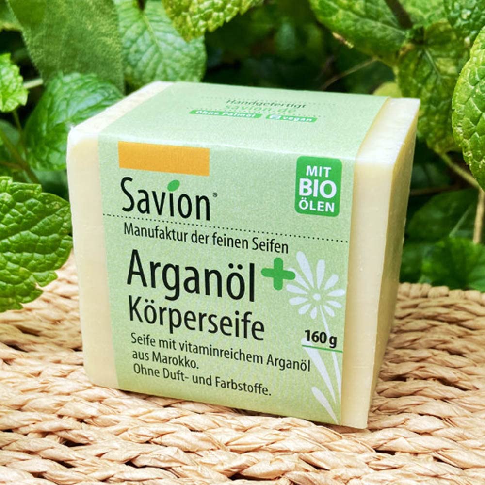 Savion Körperseife, Arganöl plus, 160g, 4er Pack