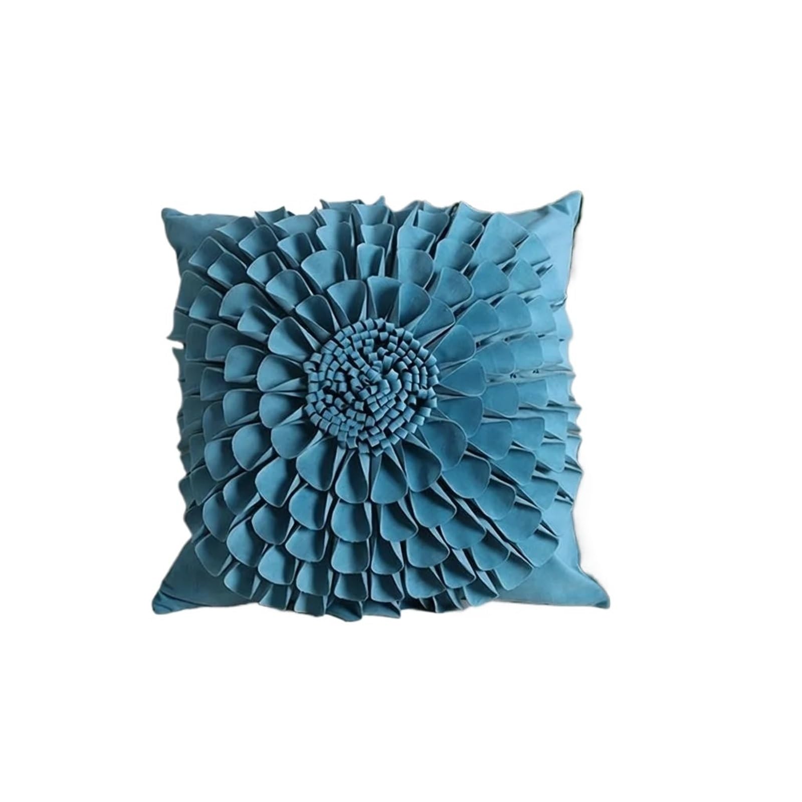 LCKKJHG Velvet Embroidered Flower Pillowcase Office Sofa Bed Headrest Cushion Home Decor Back Support Pillow(Color-01)
