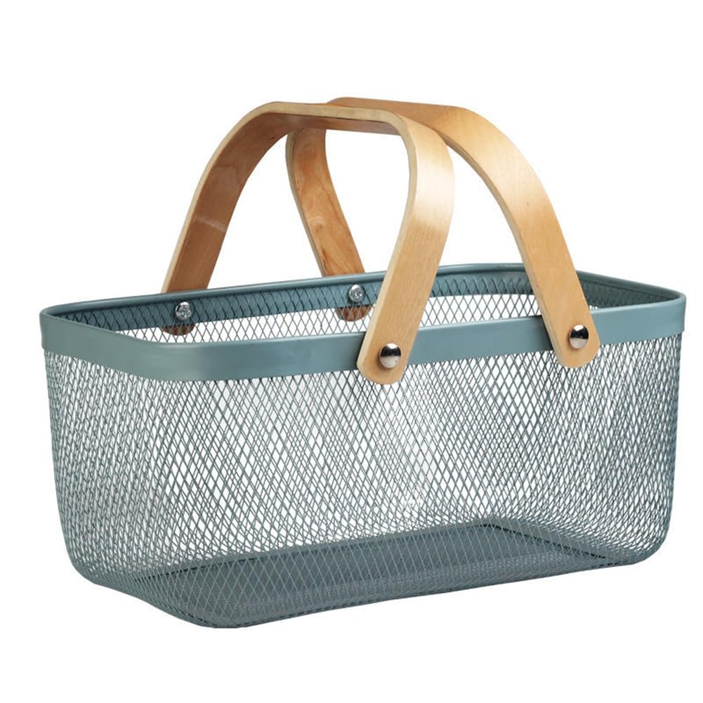 UDSKNV[KSL Wire Container 1pc for Fruits Makeup Tools and Items Storage Basket for Home Organization Thick and for Sundries