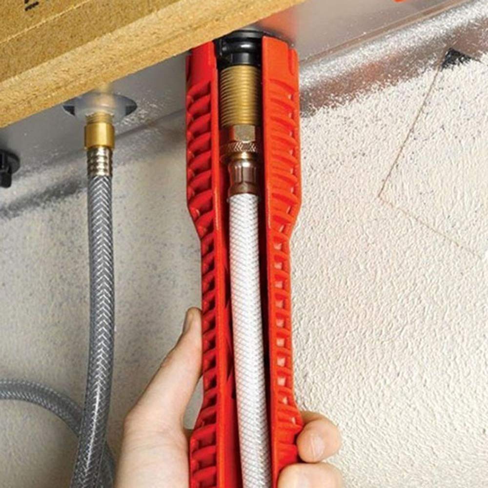 Llave ajustable for fregadero, llave multiusos for fontanería, llave for tuberías, instalador de grifos de fregadero, herramienta for cambiar grifos for fontaneros y propietarios de viviendas, instala
