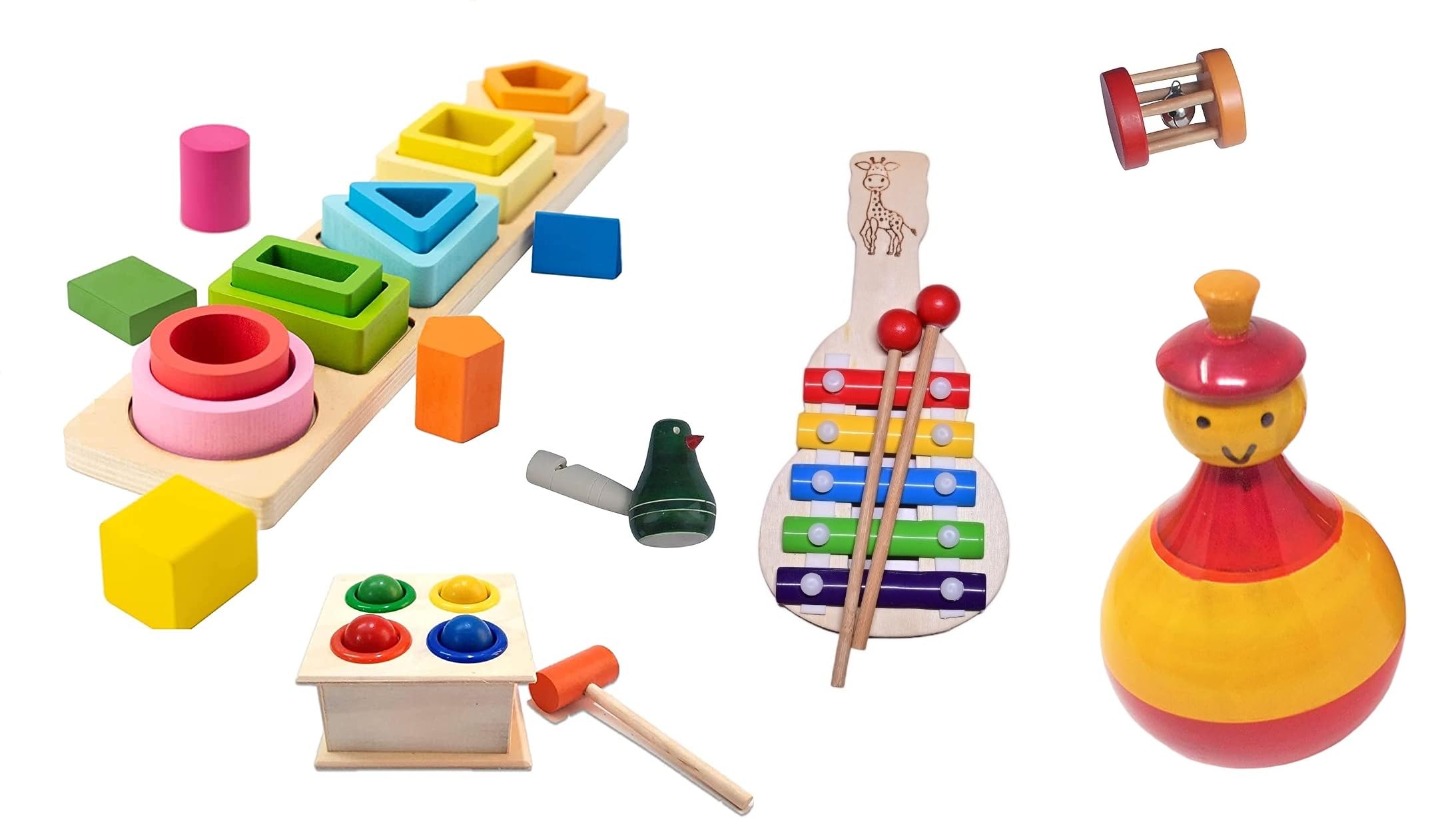 Channapatna Toys Montessori Learning Wooden Toys | Box 7: 6-9 Months | Early Child Development, Sensory Learning, Develop, Problem/Puzzle Solving | Improve & Develop Fine Motor Skills (B0CD5TZNQG) Amazon Price History, Amazon Price Tracker