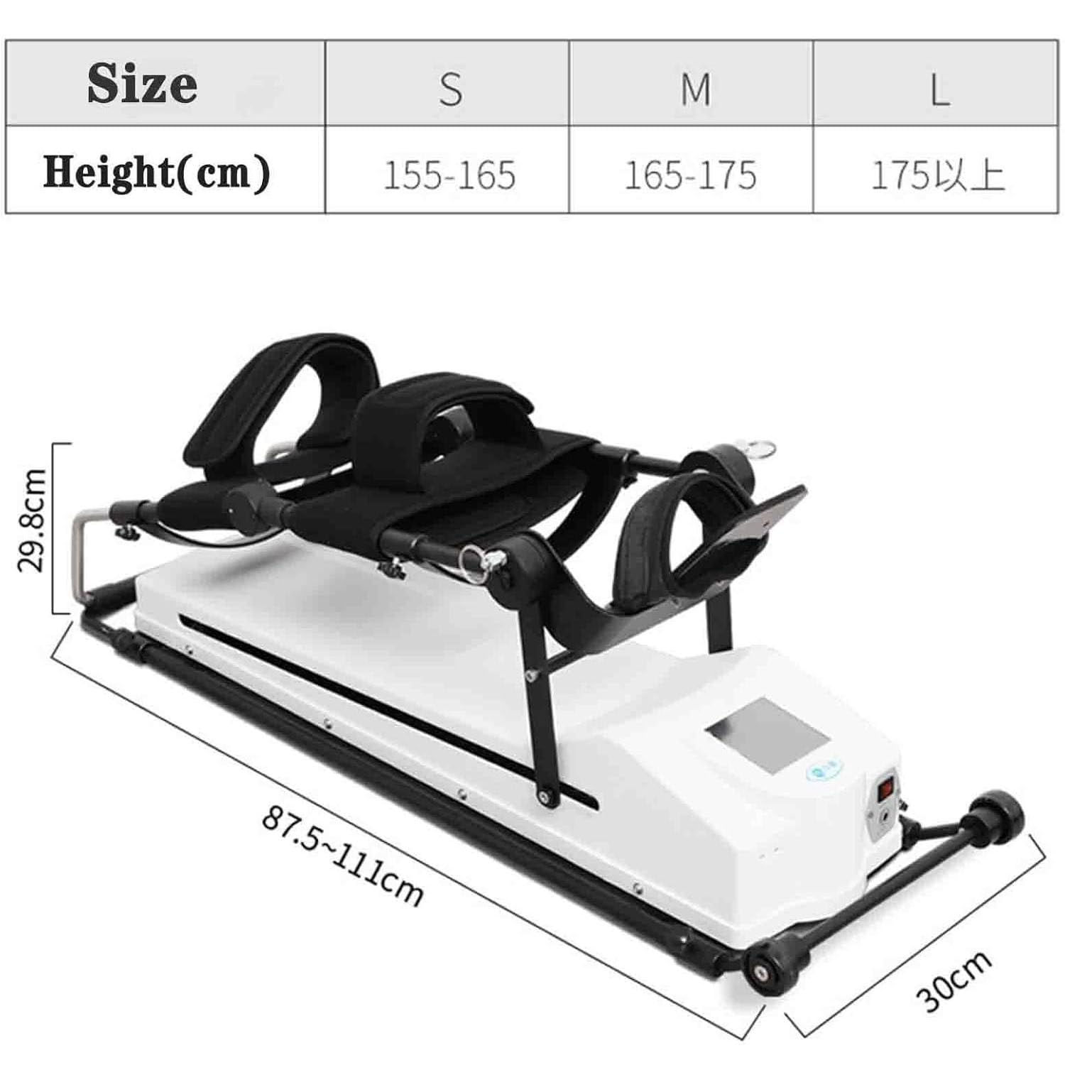 Trainer elettrico per la riabilitazione del ginocchio, 10 velocità regolabili, display dello schermo, dimensioni regolabili, regolabile da 0 a 120°, per rigidità articolare, post-frattura,right-M