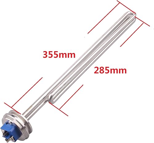 Miniatura 16 de DERNORD Calentador de agua de inmersión de acero inoxidable con elemento calefactor plegable de 1.5 pulgadas (OD50.0.197 in) (120V 1500W)