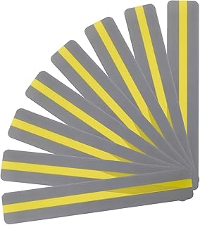 ChAusa 32 tiras de lectura guiadas de color amarillo brillante, regla de seguimiento de lectura, marcapáginas cubiertas, ayuda con la dislexia, reduce el estrés visual, ayuda visual para