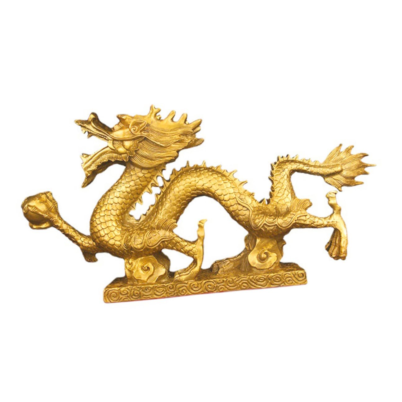 Statue de dragon chinois aux détails délicats pour une décoration intérieure de luxe