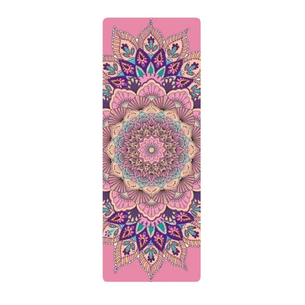 1 5mm Sweat Absorbent Suede Yoga Mat Gym Home Rubber Mat Fitness Exercise Color D A