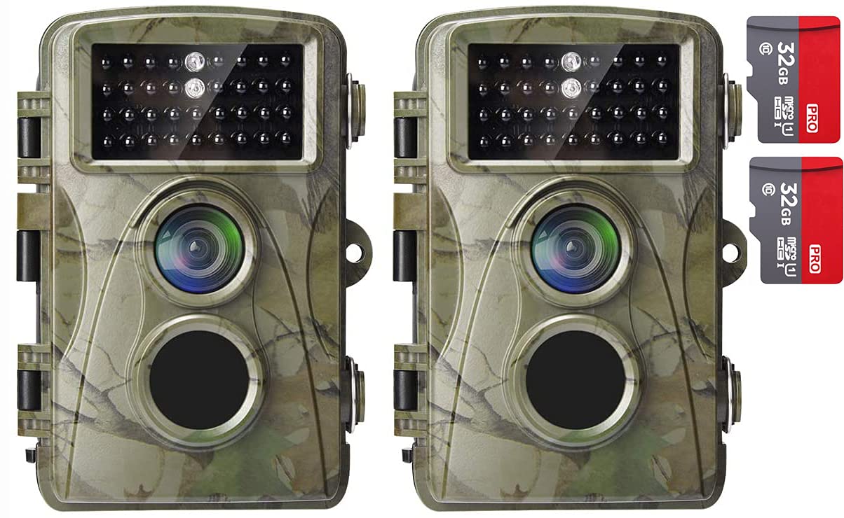 AlfaView Trail Camera 1080P HD Game & Hunting Camera with Wide Angle Lens Motion Activated Waterproof IP56 Wildlife Hunting Camera