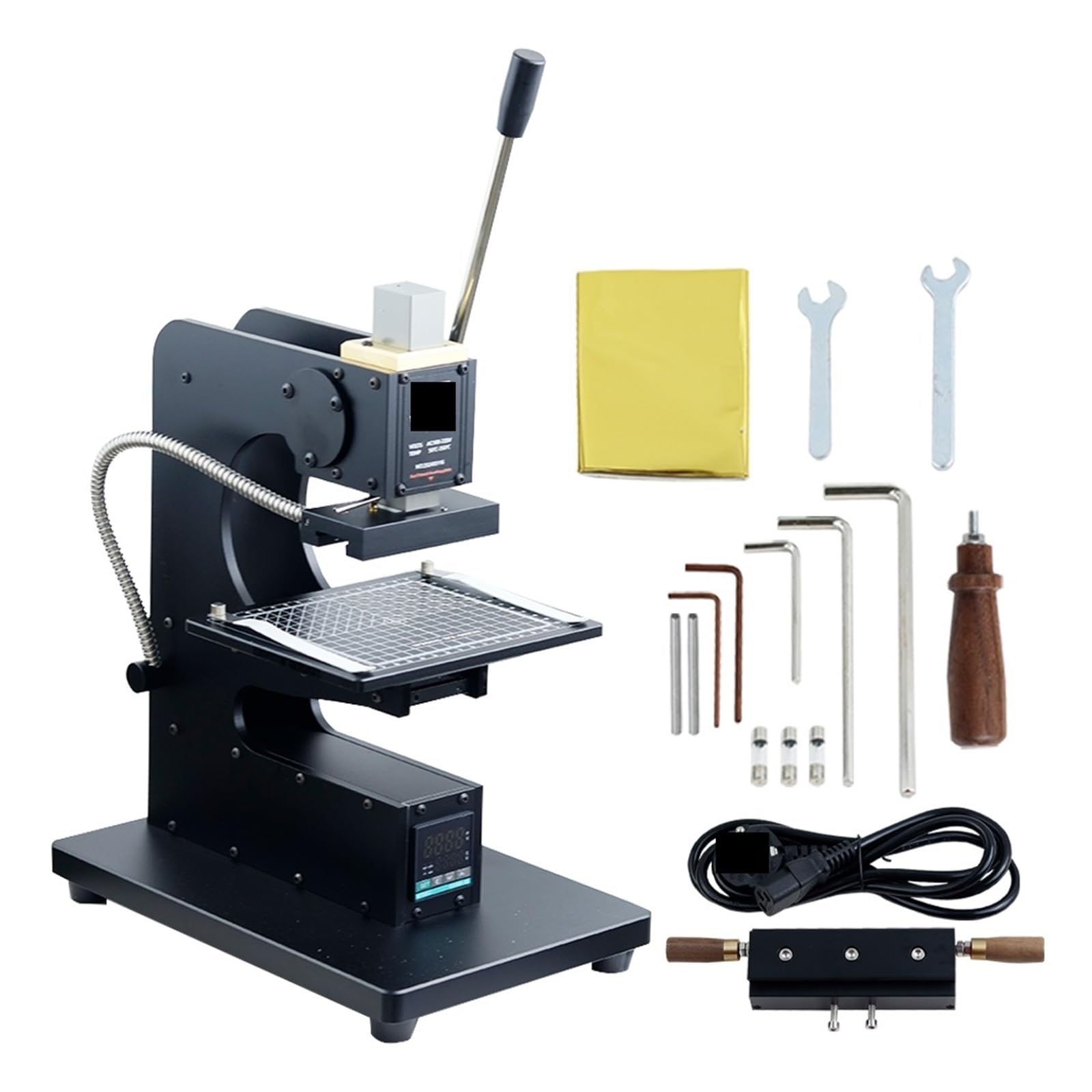 Hot Stamping Machine with Infrared Locator DIY LeatherCraft Stamp Embossing Heat Press Machine WT-90XTS(B)