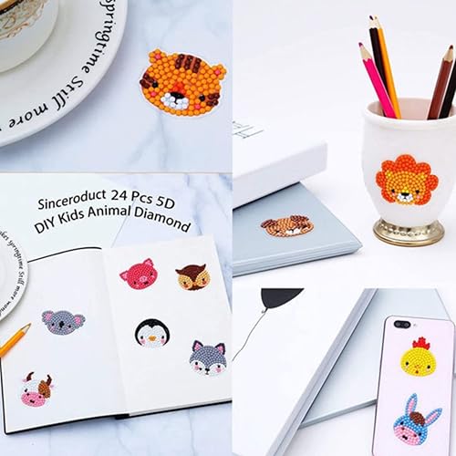 Miniatura 7 de Fadgesy Kits de calcomanías de pintura con diamantes 5D para artes infantiles, kits de pintura por números, adecuación, arte y manualidades para