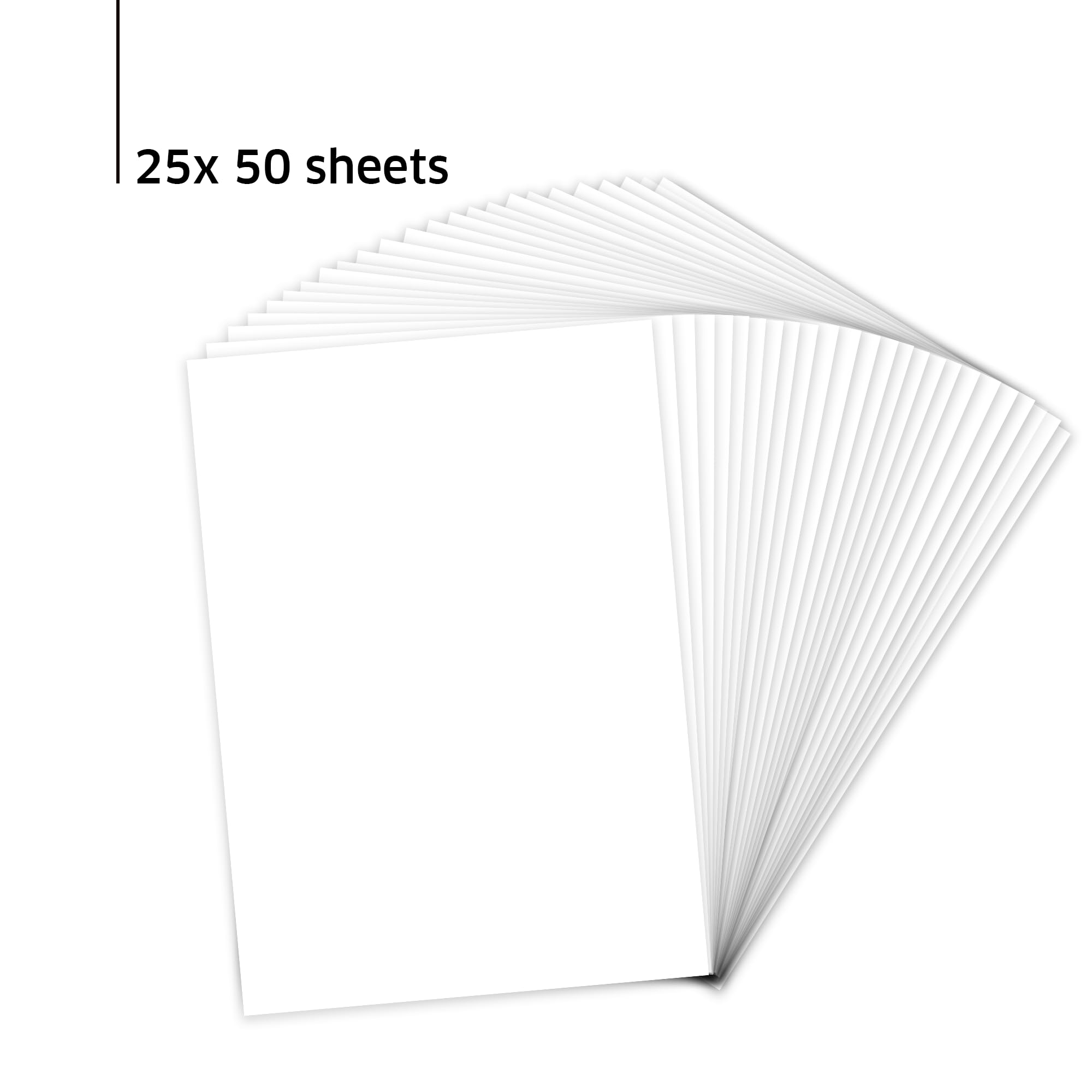 Primus Print Notizblöcke - 25er Set - A4 blanco- 80g Papier - Schreibblock, im Set erhältlich (25, blanco)