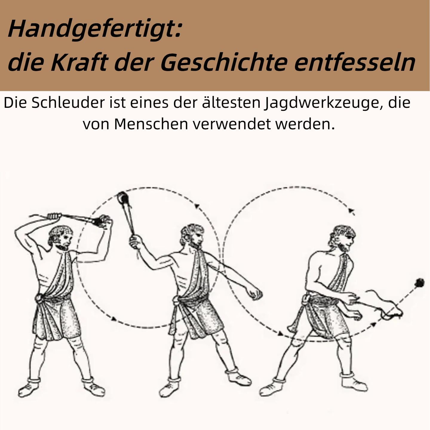 Tirachinas de piel sintética y paracord – lanzador de pelotas de golf y tenis