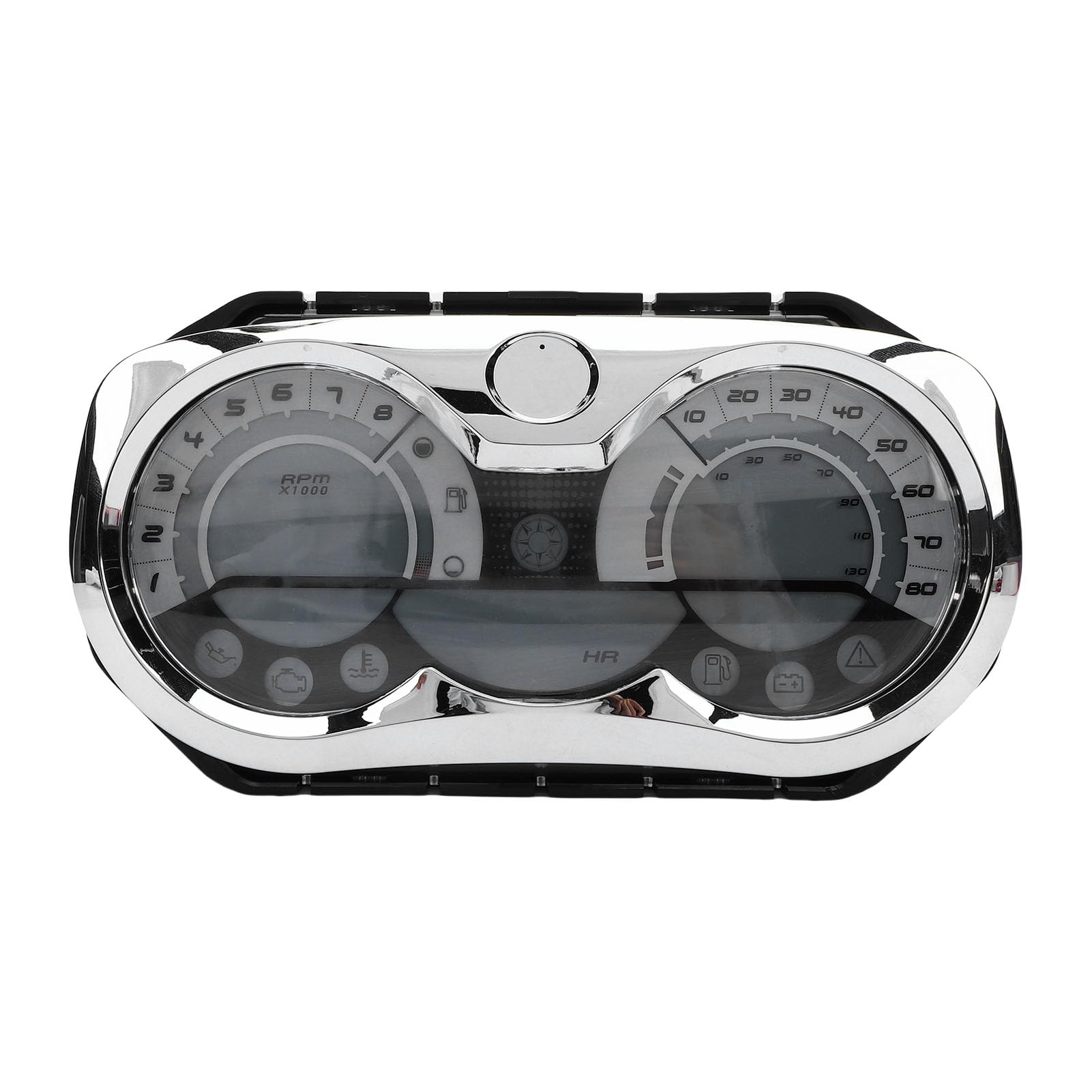 Velocímetro digital LCD para moto acuática 4-TEC con bisel cromado 8