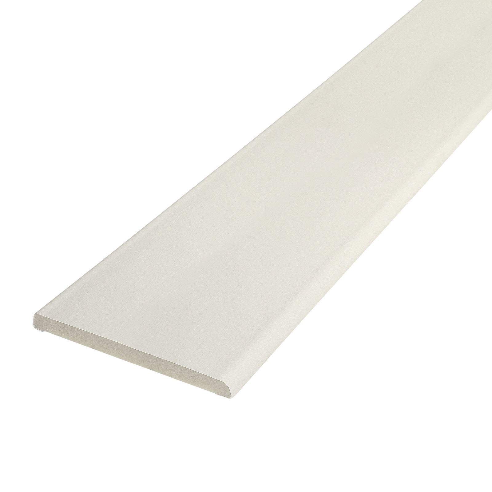 Pencil Round uPVC Architrave Trim (5m) - 95mm, White Ash
