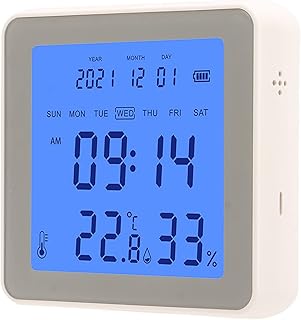 Intelligent Temperature Humidity Sensor, Remote Monitoring Clear Display Temperature Humidity Monitor Low Energy Consumption for Cellar Room for ZigBee