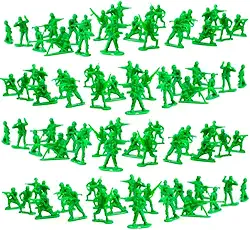 Kit de Soldados de Plástico, Brinquedo Militar para Crianças, Conjunto de Exército em Miniatura para Brincadeiras