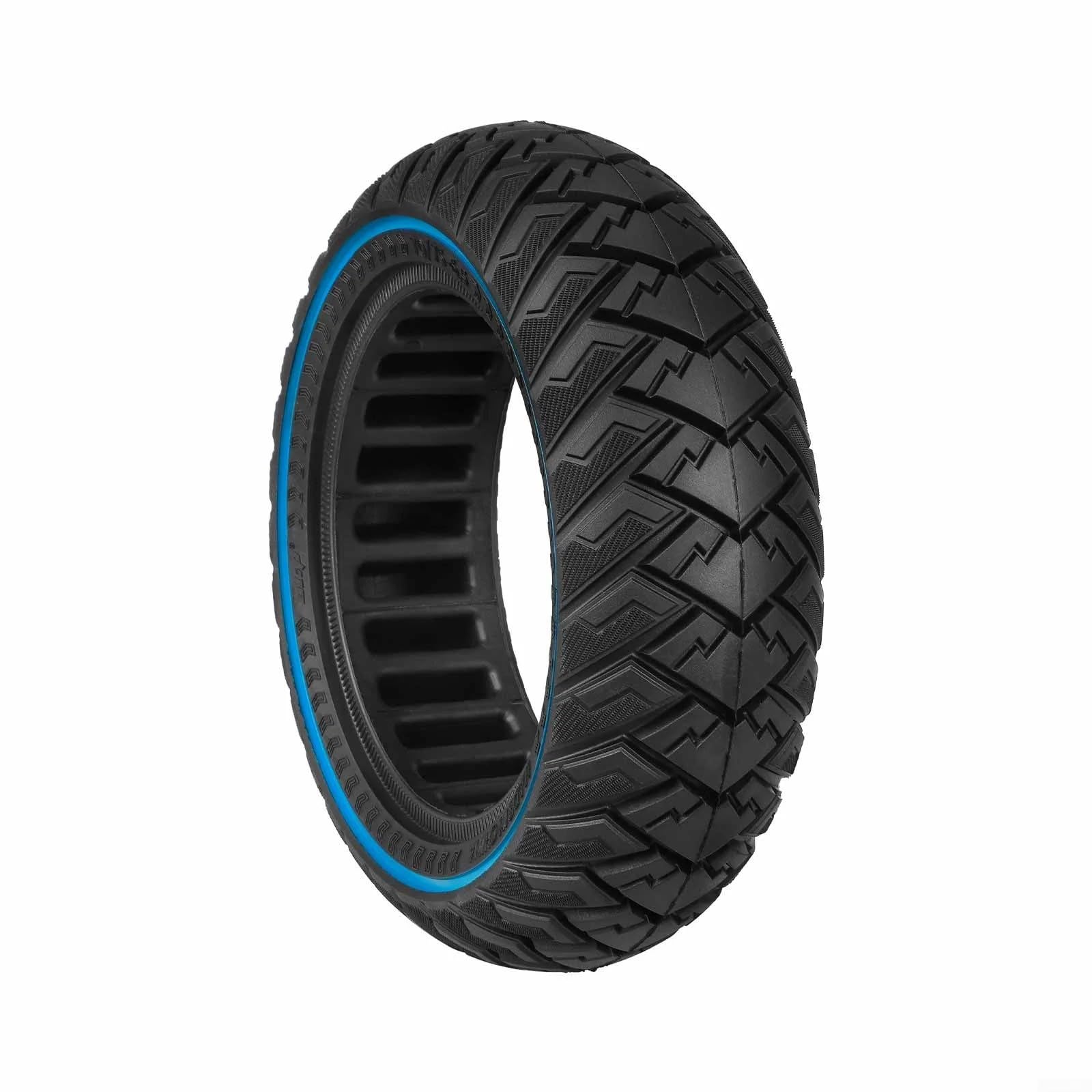 Pneu solide à motif d'ailes de 28 cm pour terrain accidenté