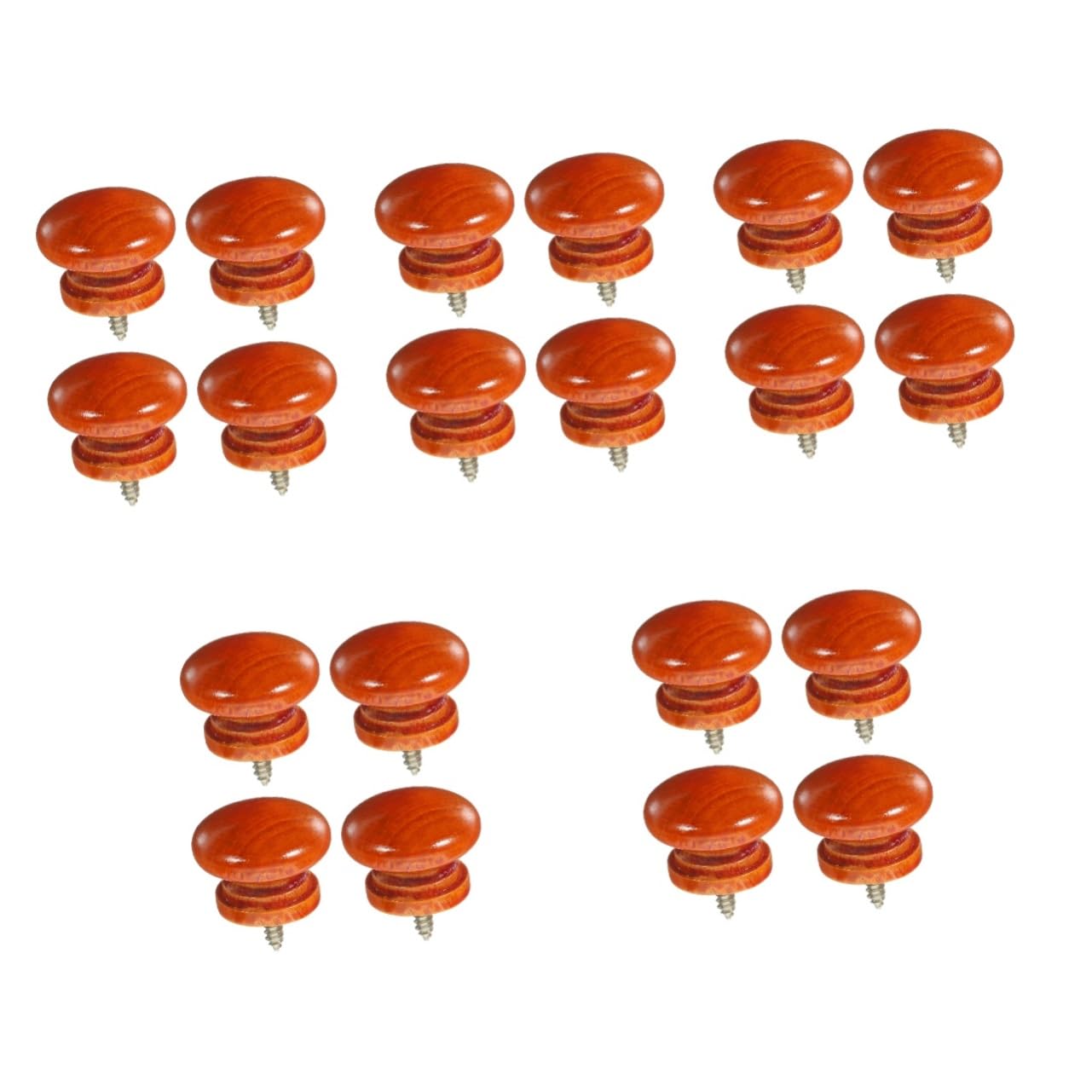 Uonlytech 5 Set Solid Industriale Celulare Tirare Pomelli Cassettiera Piatto Pomelli Dorati Di Mobili Porta Maniglie Per Mobili Comò in Legno Tira Maniglia Per Armadio Lega 4 Pezzi * 5