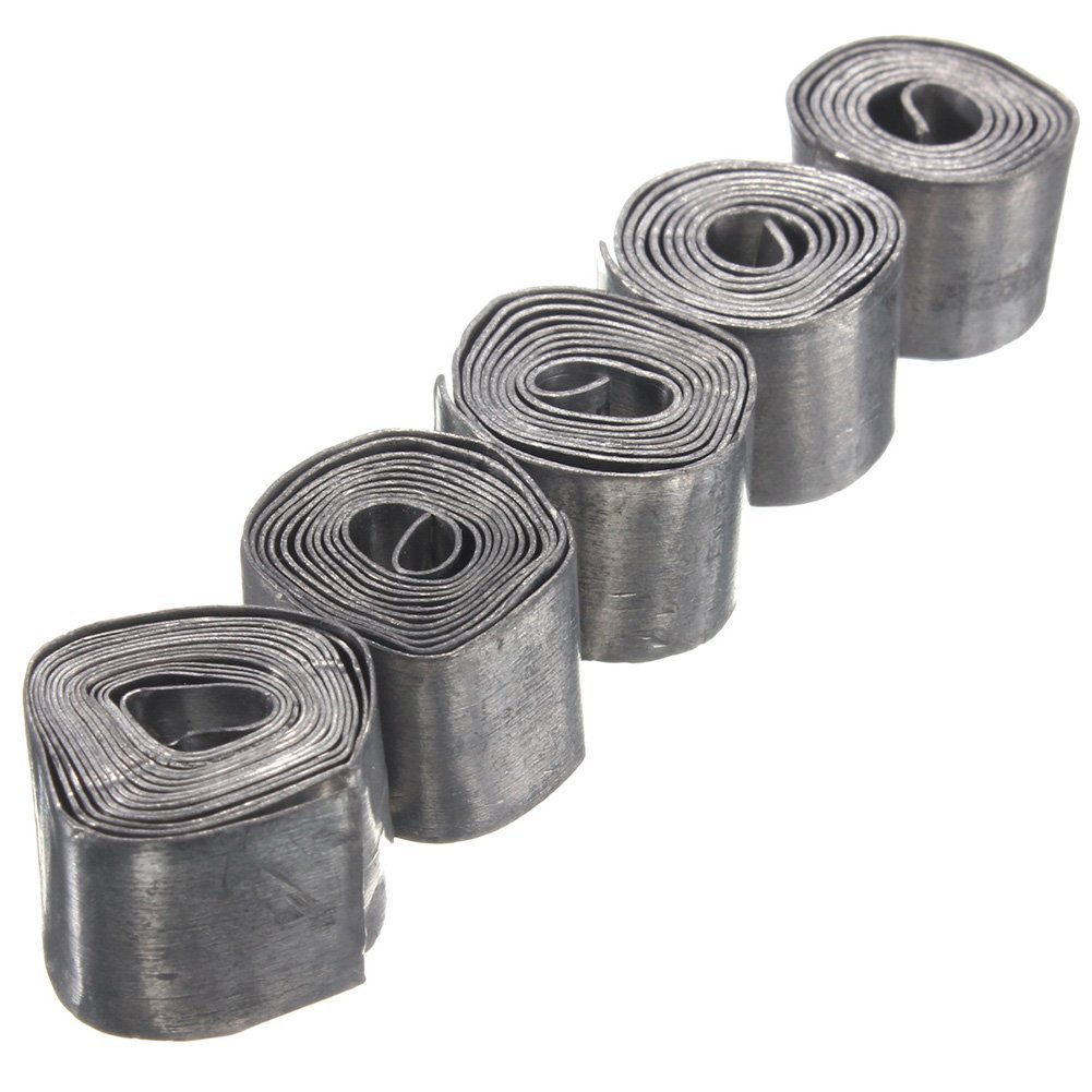Juego de 50 piezas de 0,28 mm de hoja suave de plomo para pesca con pinzas para aparejos de pesca, accesorios de pesca