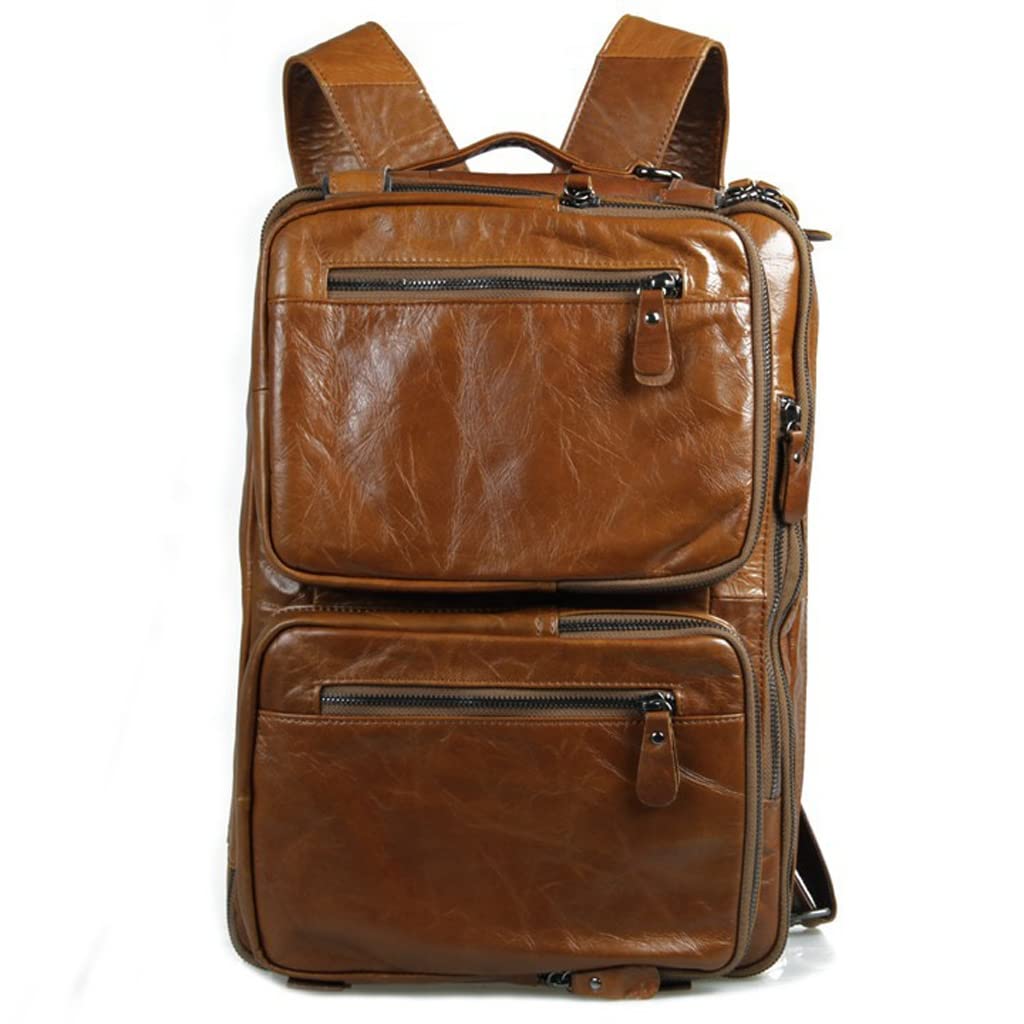 Amazon.co.jp: トラベル 男性オイルワックスレザーバックパック