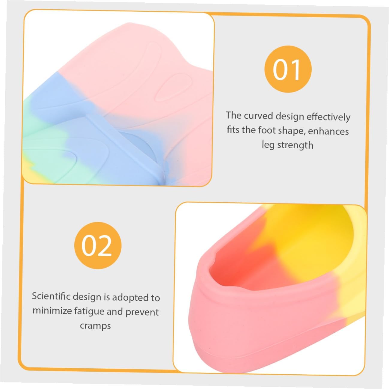 Silicone Water Sports Fins for Swimming Training, Lightweight Short Flippers for Snorkeling and Diving, Size Xs 30-32, One Pair, Suitable for Boys and