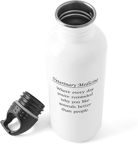 Miniatura 4 de CafePress – Vet Med: animales mejor botella de agua – Botella de agua de acero inoxidable, 1.0L botella de deporte