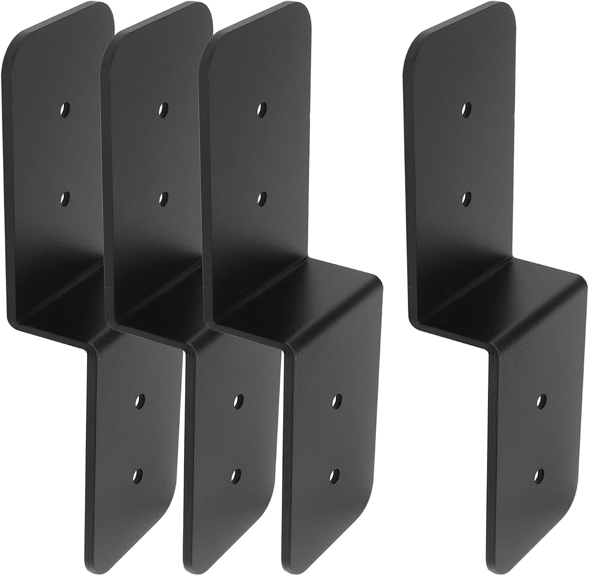 4 PCS Pergola Bracket, 1-1/2" Heigh Z Deck Joist Tie Post to Beam Connector | 1/8" Thick
