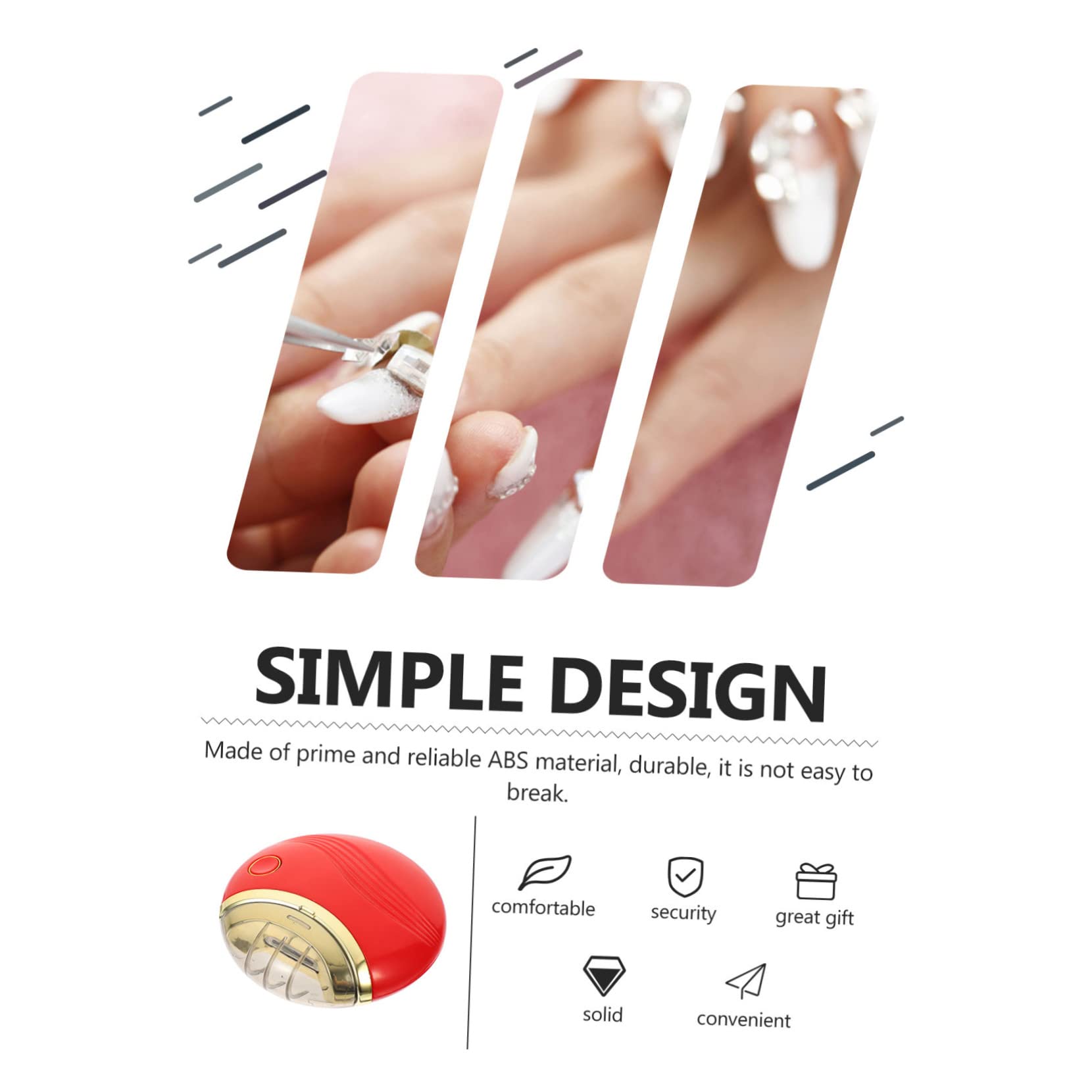 Toyvian Tronchesino Tagliaunghie in Abs Professionale Elettrico Unghie Piedi Design Circolare Ricarica USB 500ma per Cura Pedicure Sicura