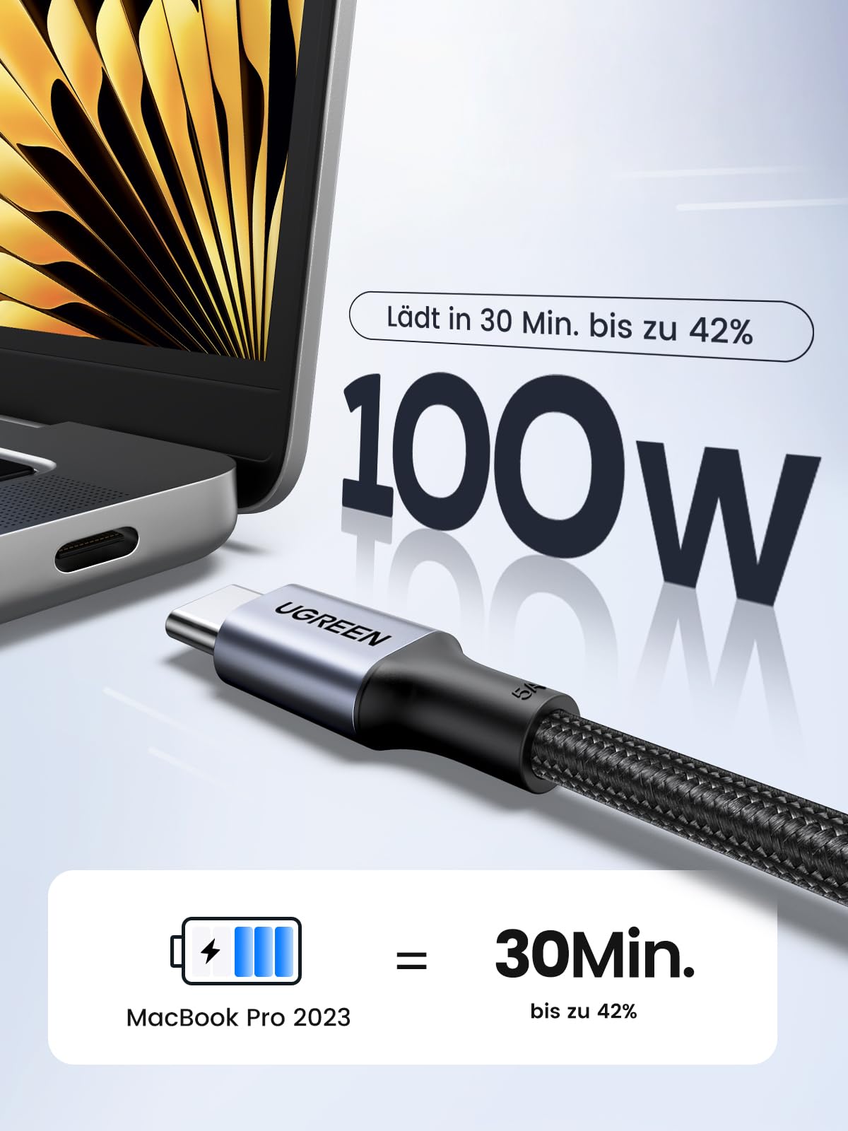 UGREEN NASync DXP4800Plus NAS a 4 alloggiamenti con 2 cavi USB da 100 W (confezione da 2)