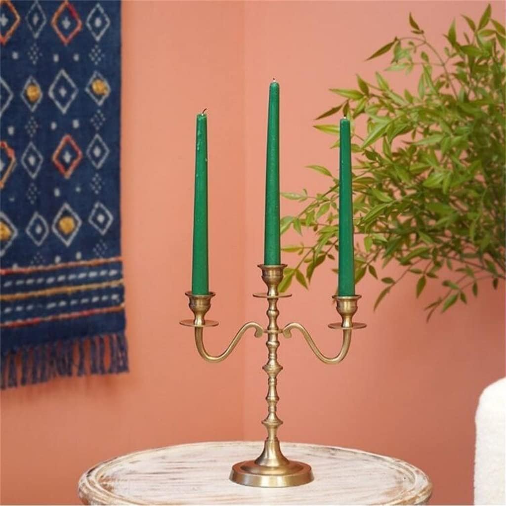 Home European Retro Three- Candlestick Romantic Candle Ornaments Decoration Table Decorations