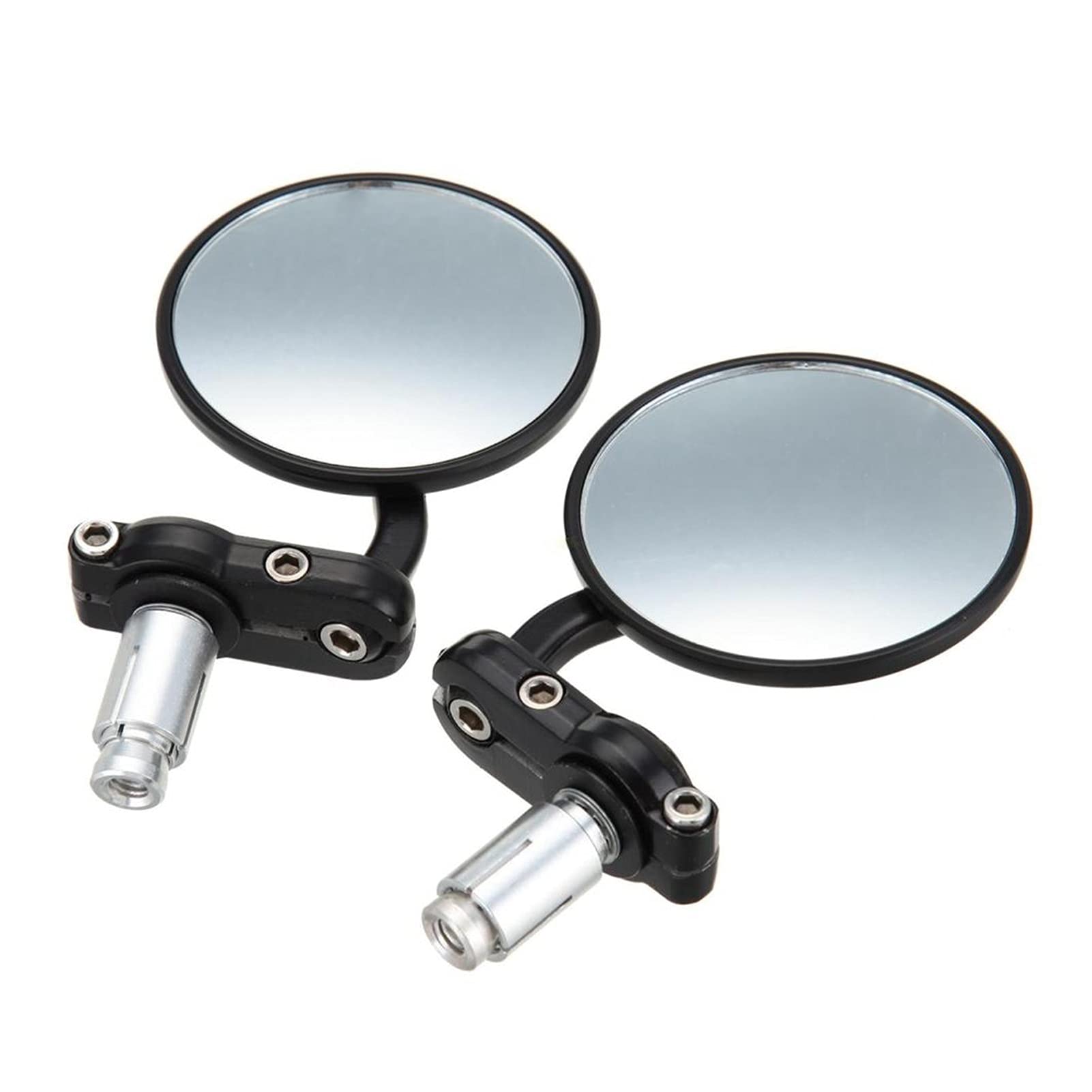 espejos retrovisores de motocicleta, Espejo de manillar de la motocicleta, motocicleta 3 "redondo de 7/8" 22 mm manillar, espejos de extremo de la vista trasera, espejo, señales de giro, compatibles c