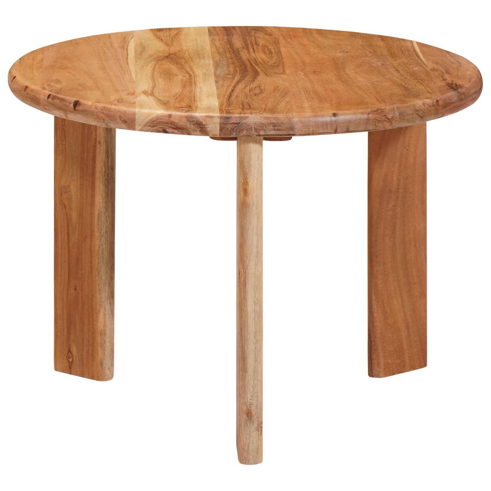 Set di 3 tavolini da caffè Nesting in legno massello di acacia | Set di 3 tavolini in vero legno di acacia per il soggiorno, impilabili in modo flessibile e salvaspazio.