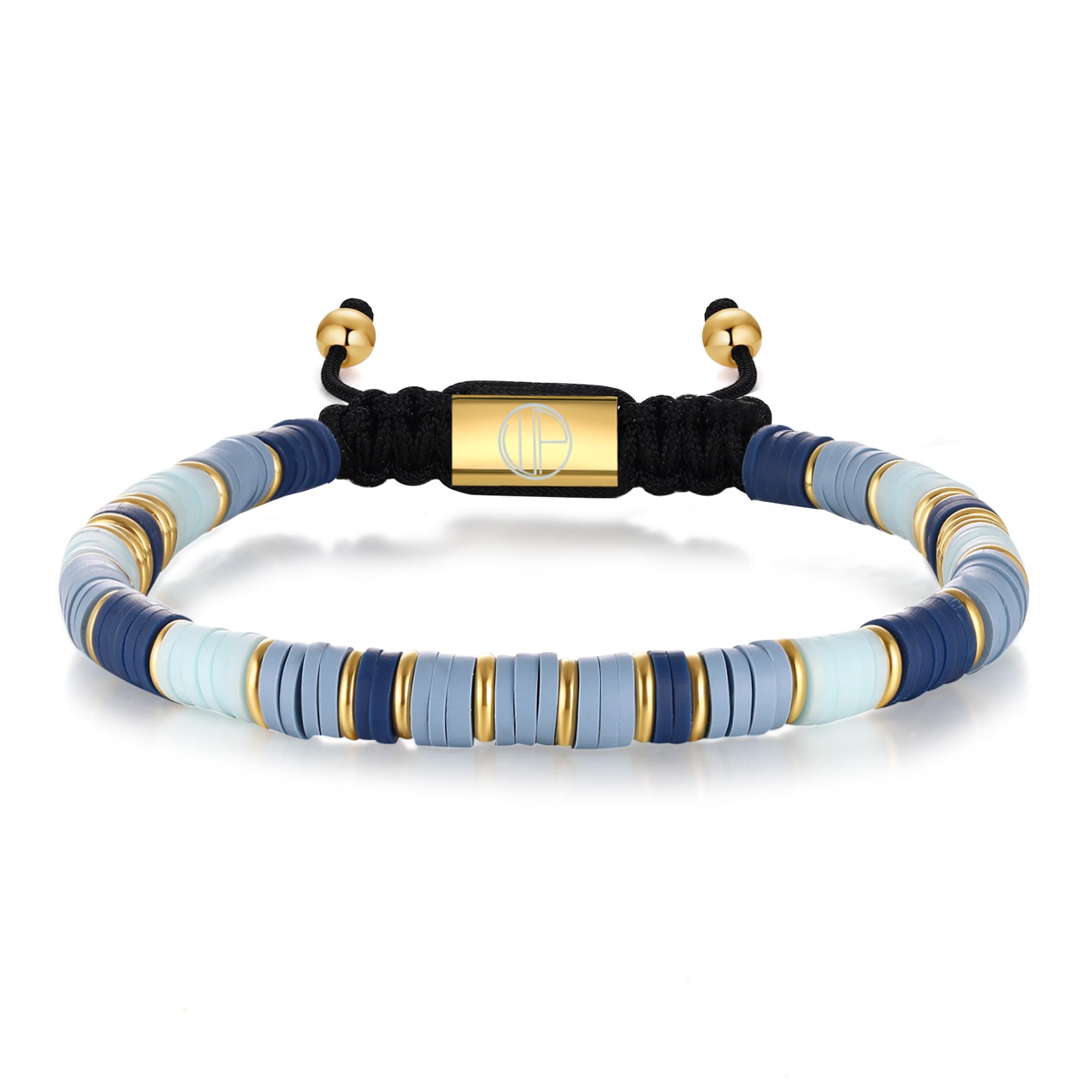 WP WEPICK Gold Bracelets for Men 18K Gold Plated Franco Link Chain Stainless Steel Bracelet Adjustable Bracelet Men Non Tarnish Mens Jewelry Birthday Gift