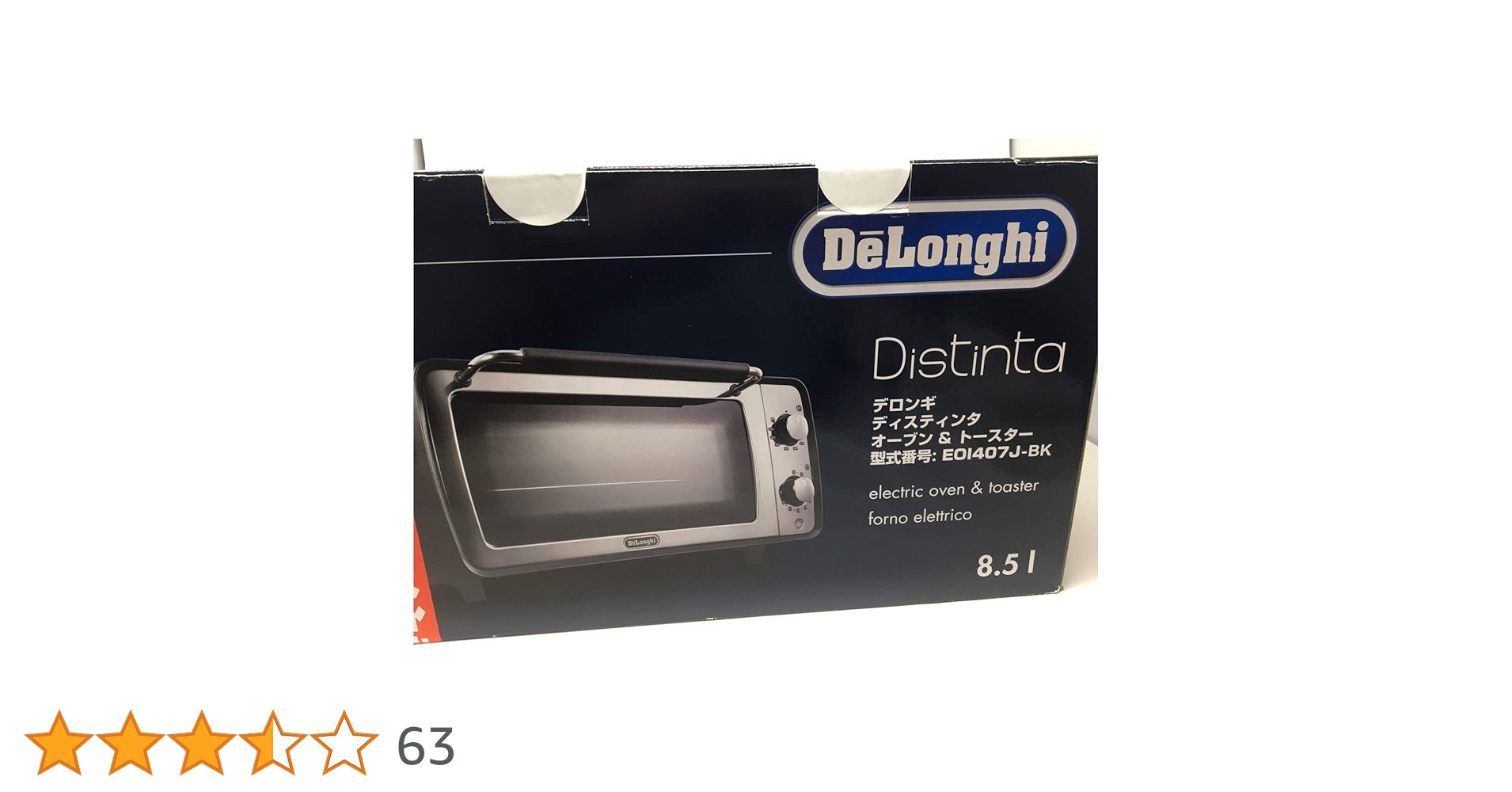 DELONGHI オーブン&トースター EOI407J-BK デロンギ Amazon | デロンギ オーブン&トースター エレガンスブラック