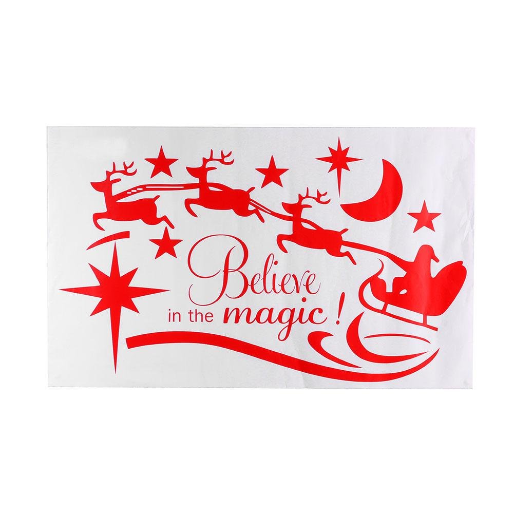 Buy Seawang Christmas Wall Sticker Mural Removable Decal Home Shop