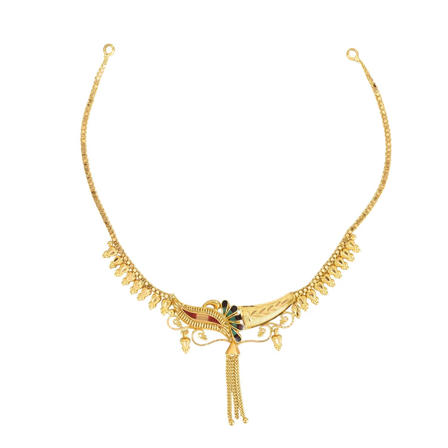Regular Collection 22K (916) Yellow Gold Choker Necklace For Women - 8.28 Grams