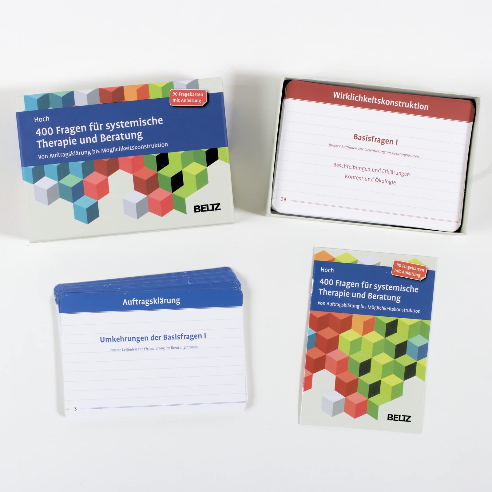 400 Fragen für systemische Therapie und Beratung: Von Auftragsklärung bis Möglichkeitskonstruktion. 90 Fragekarten mit Anleitung. Mit 20-seitigem Booklet (Beltz Therapiekarten)