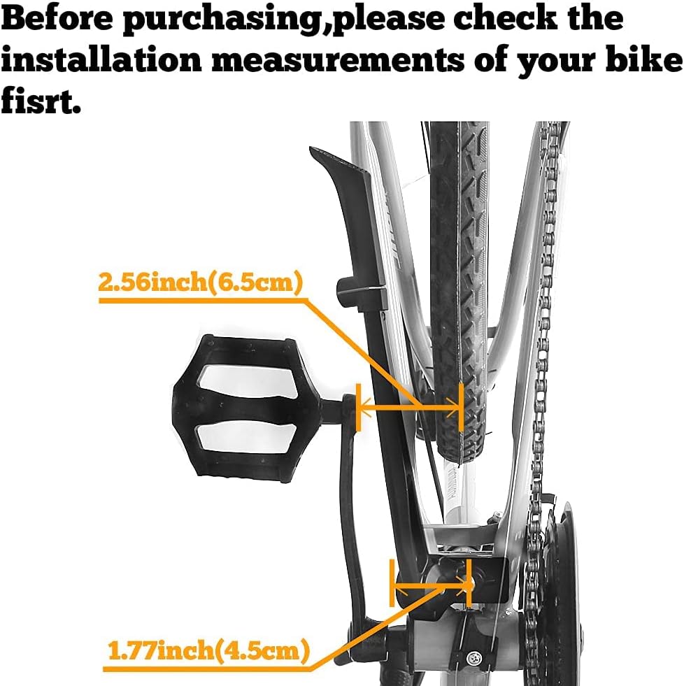 Center Mount Bike Kickstand Adjustable Bicycle Kick Stand for 26”-29” Mountain Sport Bike