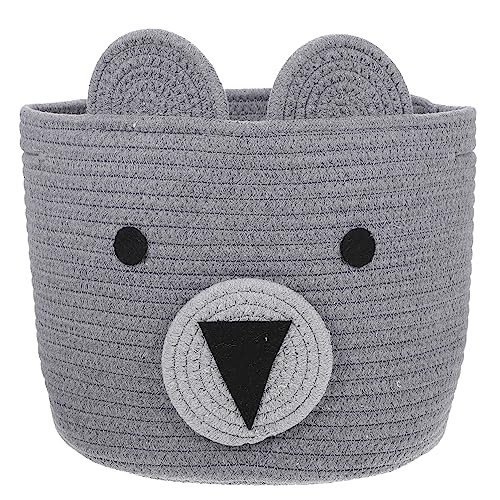 GAROZATION Cute Basket Rattan Storage Basket Adorable Toy Bin Bedroom Accessory Large Capacity for Daily Items