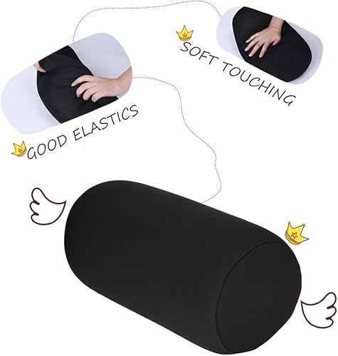 Miniatura 4 de Cojín de respaldo de microcuentas, almohada enrollable, almohada cómoda para viajes, hogar, sueño, soporte para el cuello, cómodo para viajes,