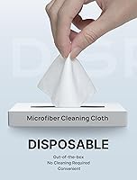 Vista 3 de JSAUX Paño de limpieza de microfibra (100 en total) para Switch 2 Paño limpio desechable para lentes de ojos, lentes, gafas, pantallas, cámara
