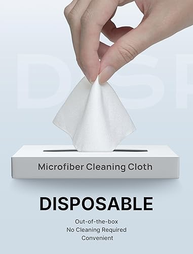 Miniatura 3 de JSAUX Paño de limpieza de microfibra (50 en total) para cubierta de vapor  Paño limpio desechable para lentes de ojos, gafas, gafas, pantallas,