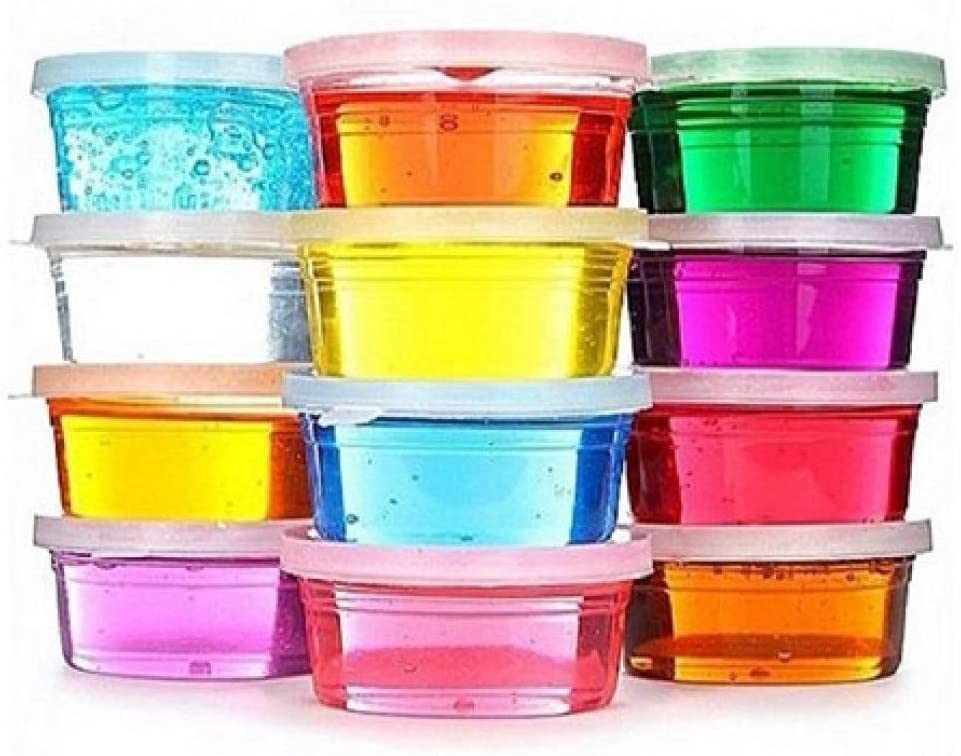 Brit Kids Crystal Clay Soft Transparent Magic Mud, 12 Pieces, AssortedBrit Kids Crystal Clay Soft Transparent Magic Mud, Assorted