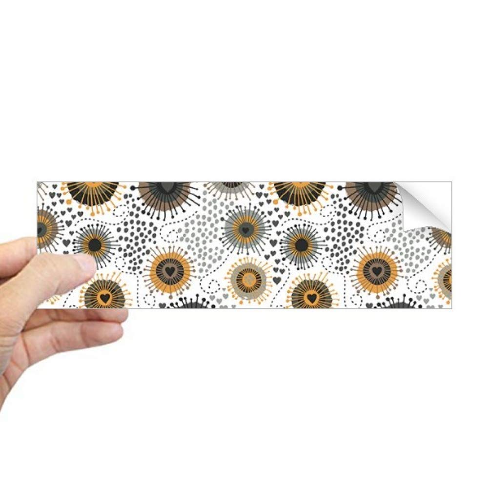 Film autocollant rectangulaire pour fenêtre occultant partiel design fleurs abstraites chic